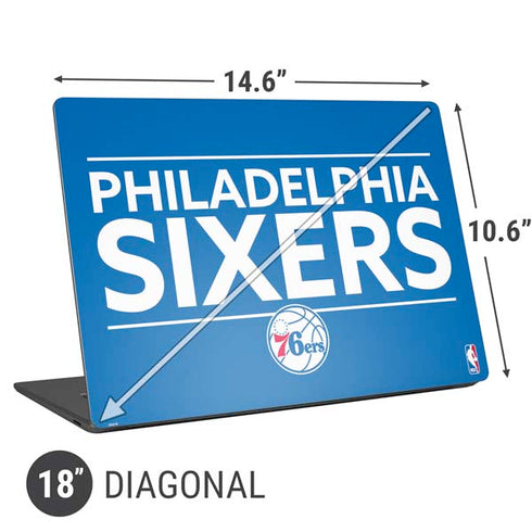 NBA Philadelphia 76ers Standard - Blue Universal Laptop 18in (14.6 x 10.6in) Skin