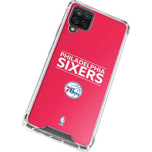 NBA Philadelphia 76ers Standard - Red Galaxy A12 Clear Case