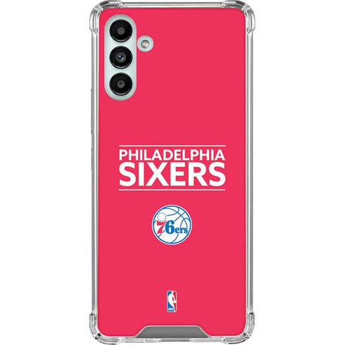 NBA Philadelphia 76ers Standard - Red Galaxy A13 5G Clear Case
