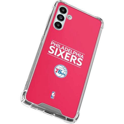 NBA Philadelphia 76ers Standard - Red Galaxy A13 5G Clear Case