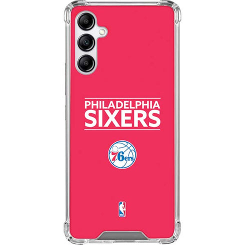 NBA Philadelphia 76ers Standard - Red Galaxy A15 5G Clear Case