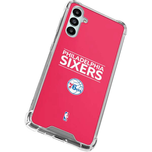 NBA Philadelphia 76ers Standard - Red Galaxy A15 5G Clear Case
