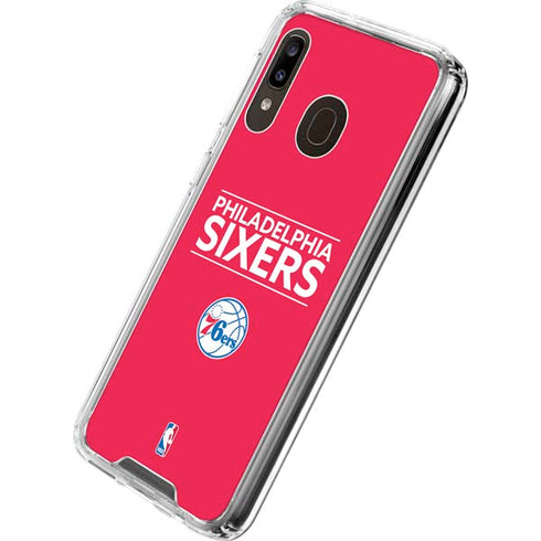 NBA Philadelphia 76ers Standard - Red Galaxy A30 Clear Case