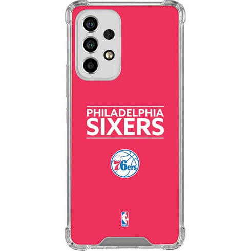 NBA Philadelphia 76ers Standard - Red Galaxy A53 5G Clear Case