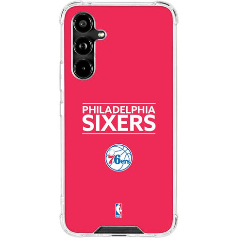 NBA Philadelphia 76ers Standard - Red Galaxy A54 5G Clear Case