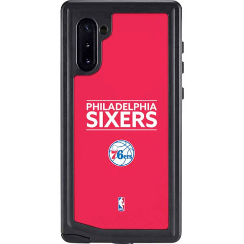 NBA Philadelphia 76ers Standard - Red Galaxy Note 10 Waterproof Case