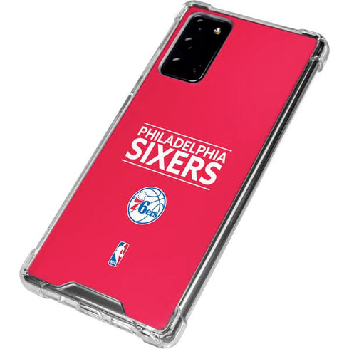 NBA Philadelphia 76ers Standard - Red Galaxy Note20 5G Clear Case