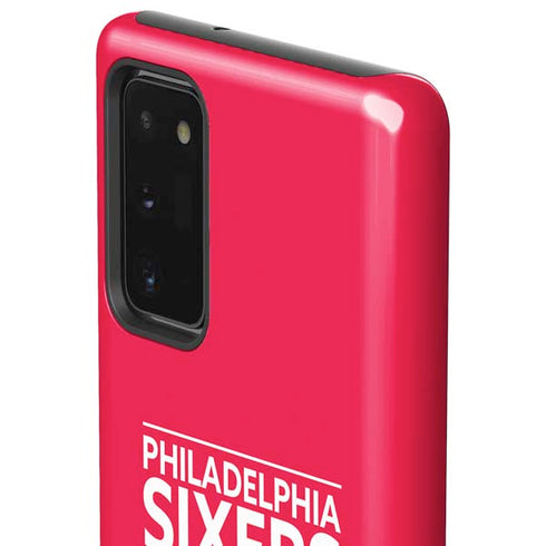 NBA Philadelphia 76ers Standard - Red Galaxy Note20 5G Pro Case