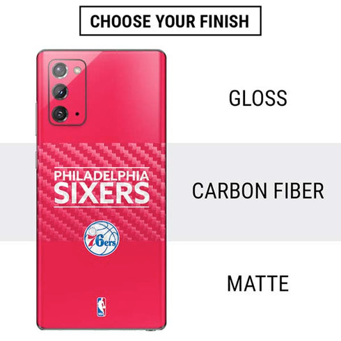 NBA Philadelphia 76ers Standard - Red Galaxy Note20 5G Skin