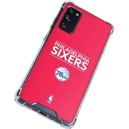 NBA Philadelphia 76ers Standard - Red Galaxy S20 FE Clear Case