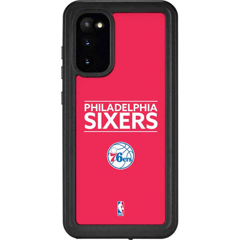 NBA Philadelphia 76ers Standard - Red Galaxy S20 Waterproof Case