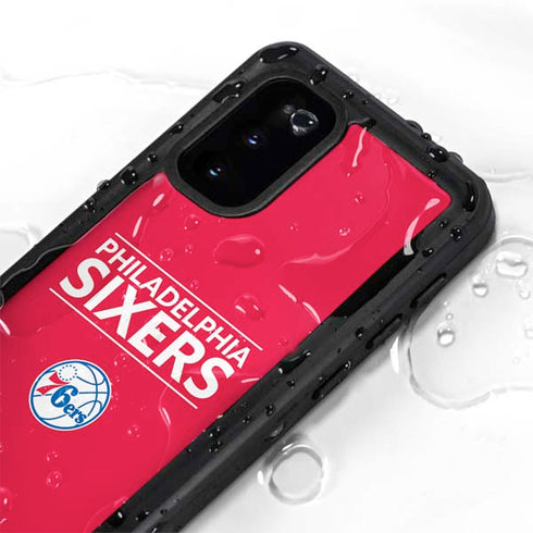 NBA Philadelphia 76ers Standard - Red Galaxy S20 Waterproof Case