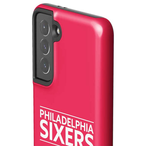 NBA Philadelphia 76ers Standard - Red Galaxy S21 5G Pro Case