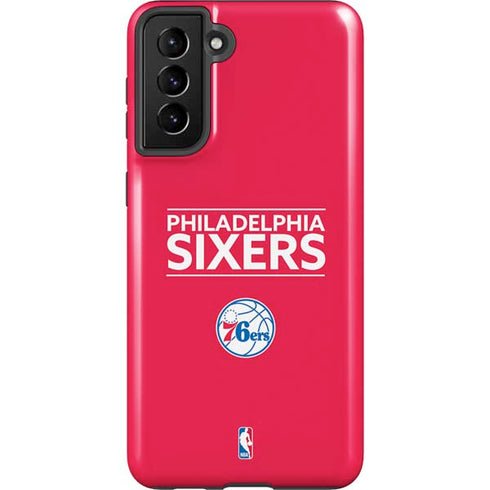 NBA Philadelphia 76ers Standard - Red Galaxy S21 FE Pro Case