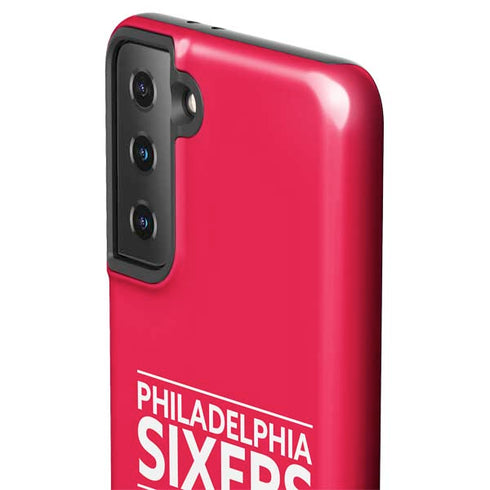 NBA Philadelphia 76ers Standard - Red Galaxy S21 FE Pro Case