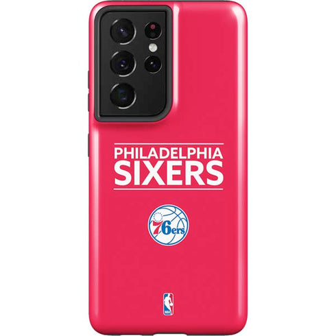 NBA Philadelphia 76ers Standard - Red Galaxy S21 Ultra 5G Pro Case