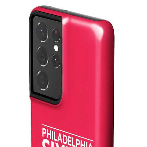NBA Philadelphia 76ers Standard - Red Galaxy S21 Ultra 5G Pro Case