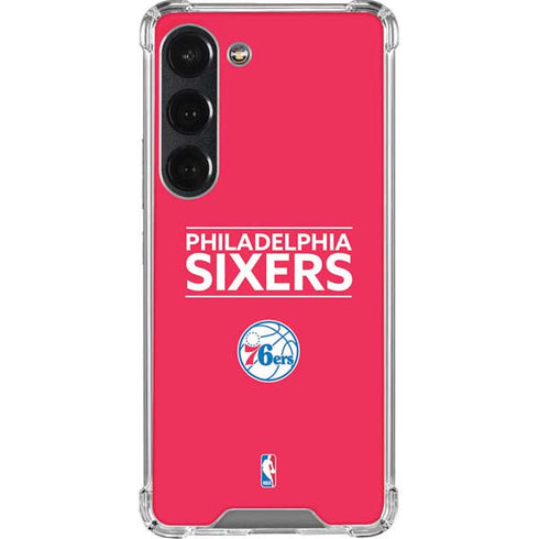 NBA Philadelphia 76ers Standard - Red Galaxy S23 Clear Case