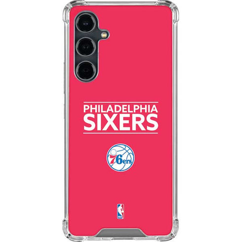 NBA Philadelphia 76ers Standard - Red Galaxy S23 FE Clear Case