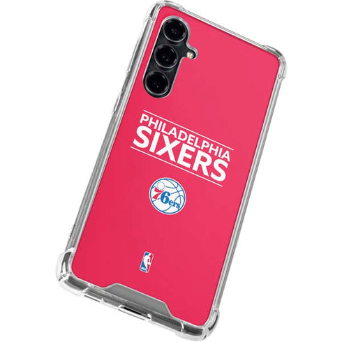 NBA Philadelphia 76ers Standard - Red Galaxy S23 FE Clear Case