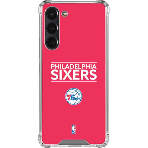 NBA Philadelphia 76ers Standard - Red Galaxy S23 Plus Clear Case
