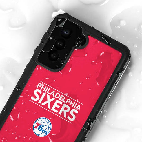 NBA Philadelphia 76ers Standard - Red Galaxy S23 Plus Waterproof Case