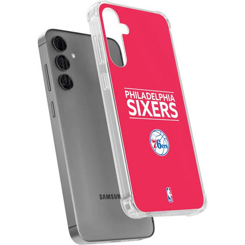 NBA Philadelphia 76ers Standard - Red Galaxy S24 Plus Clear Case