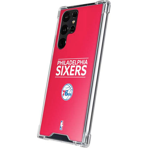 NBA Philadelphia 76ers Standard - Red Galaxy S24 Ultra Clear Case