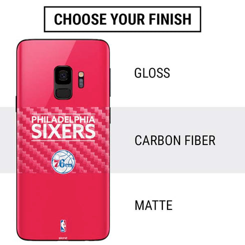 NBA Philadelphia 76ers Standard - Red Galaxy S9 Skin