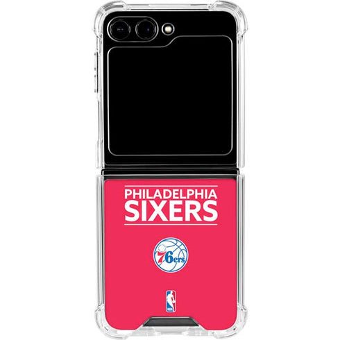 NBA Philadelphia 76ers Standard - Red Galaxy Z Flip5 5G Clear Case