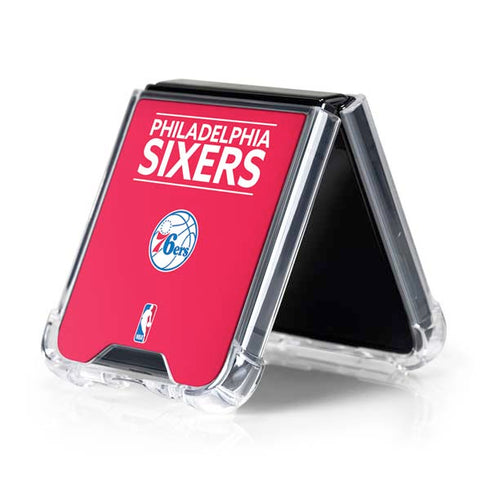 NBA Philadelphia 76ers Standard - Red Galaxy Z Flip5 5G Clear Case