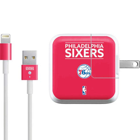 NBA Philadelphia 76ers Standard - Red iPad Charger (10W USB) Skin