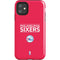 NBA Philadelphia 76ers Standard - Red iPhone 11 Impact Case