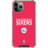 NBA Philadelphia 76ers Standard - Red iPhone 11 Pro Max Clear Case