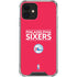 NBA Philadelphia 76ers Standard - Red iPhone 12 Clear Case