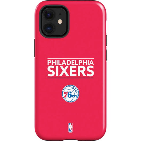 NBA Philadelphia 76ers Standard - Red iPhone 12 Mini Impact Case