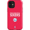 NBA Philadelphia 76ers Standard - Red iPhone 12 Mini Impact Case