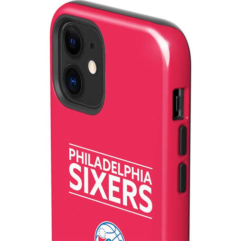 NBA Philadelphia 76ers Standard - Red iPhone 12 Mini Impact Case