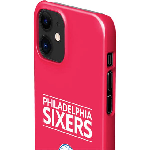 NBA Philadelphia 76ers Standard - Red iPhone 12 Mini Lite Case