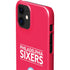 NBA Philadelphia 76ers Standard - Red iPhone 12 Mini Lite Case