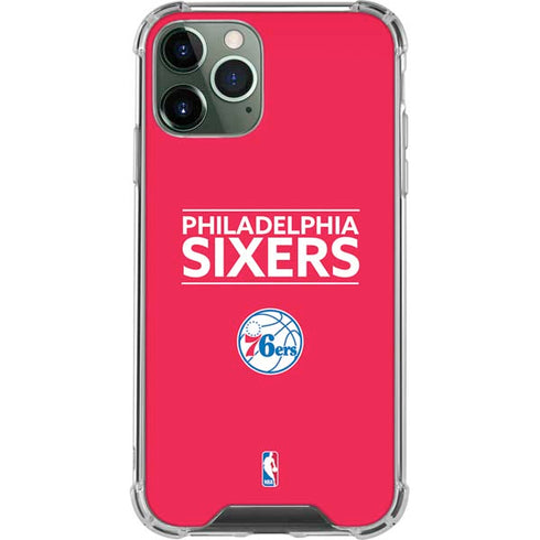 NBA Philadelphia 76ers Standard - Red iPhone 12 Pro Clear Case