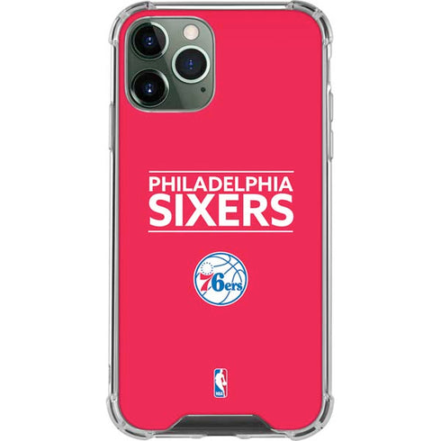 NBA Philadelphia 76ers Standard - Red iPhone 12 Pro Max Clear Case