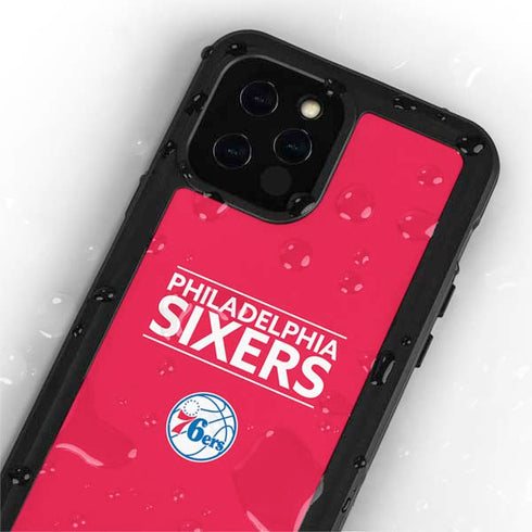NBA Philadelphia 76ers Standard - Red iPhone 12 Pro Waterproof Case