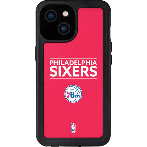 NBA Philadelphia 76ers Standard - Red iPhone 13 Mini Waterproof Case