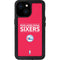 NBA Philadelphia 76ers Standard - Red iPhone 13 Mini Waterproof Case