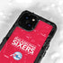 NBA Philadelphia 76ers Standard - Red iPhone 13 Mini Waterproof Case