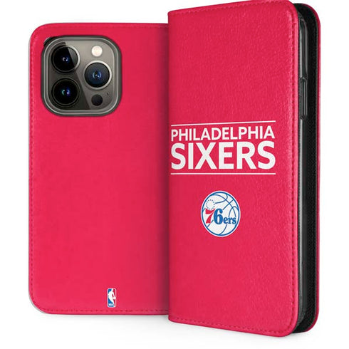 NBA Philadelphia 76ers Standard - Red iPhone 13 Pro Folio Case