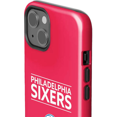 NBA Philadelphia 76ers Standard - Red iPhone 14 Plus Impact Case
