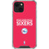 NBA Philadelphia 76ers Standard - Red iPhone 15 Plus Clear Case