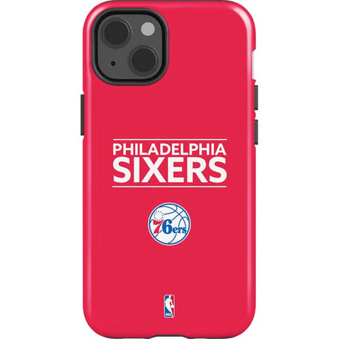 NBA Philadelphia 76ers Standard - Red iPhone 15 Impact Case